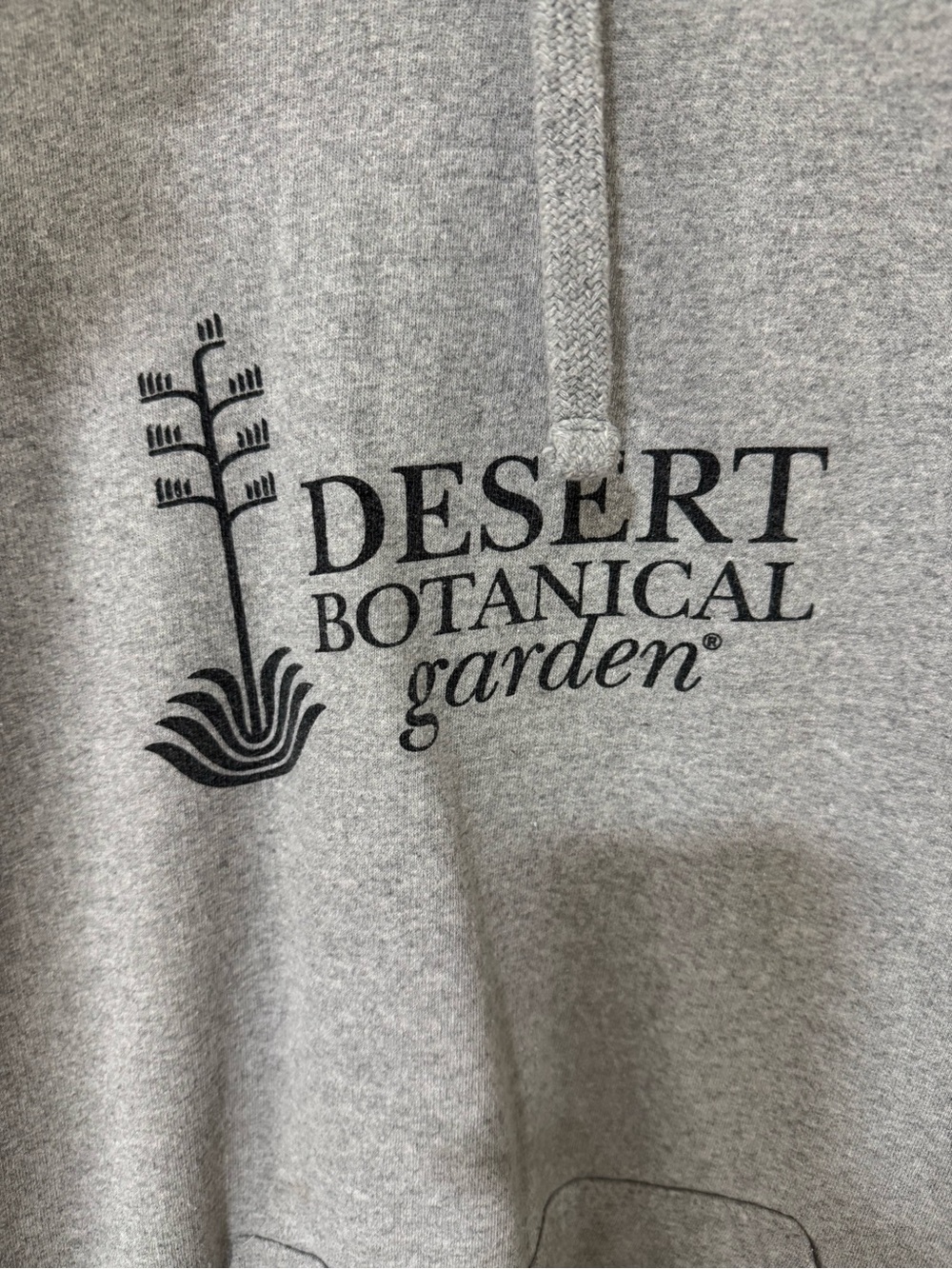Phoenix Botanic Dessert Gardens Gray Logo Hoodie - Picture 2 of 4